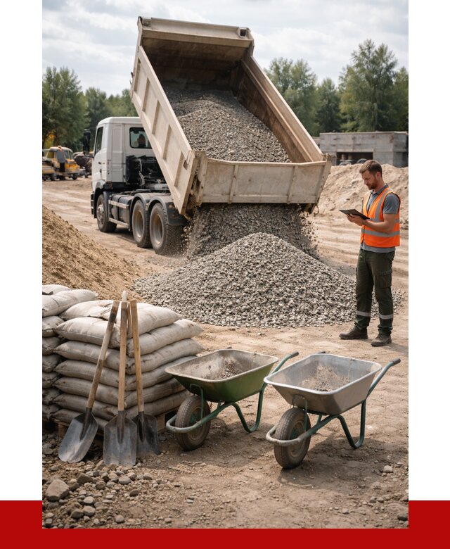 Доставка нерудных материалов в Североуральске от 1236 руб. | ПРОНЕРУДСву