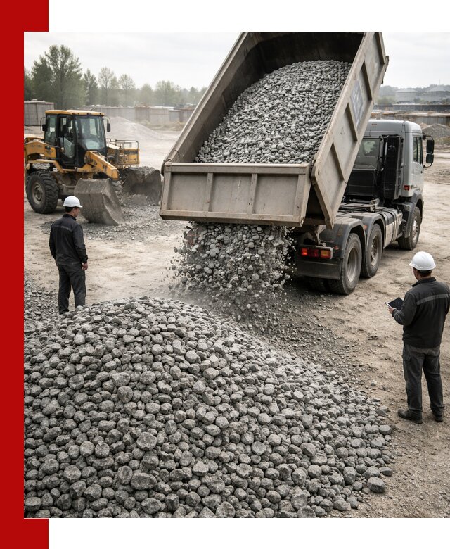 Доставка гранитного щебня фракции 20-40 в Североуральске