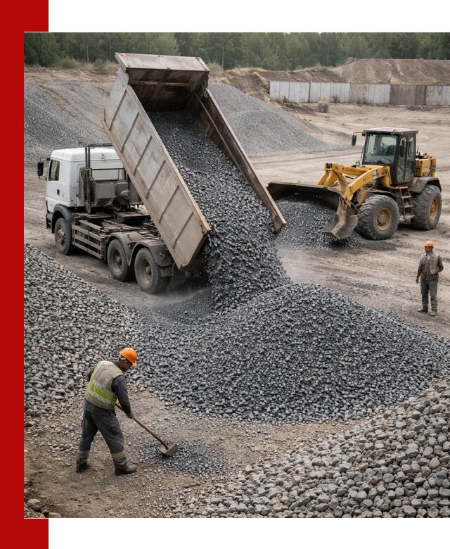 Щебень габбро-диабаз фр. 5-20 с доставкой в Североуральске