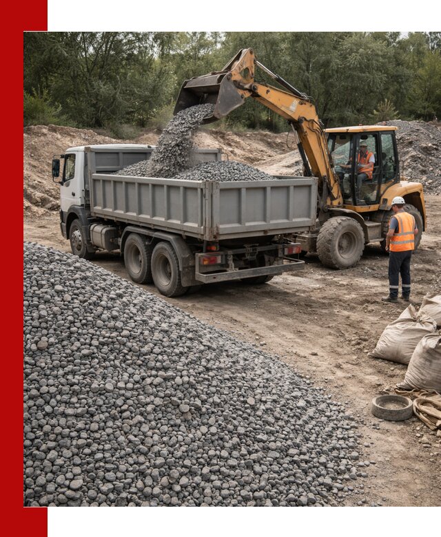 Доставка гравийного щебня в Североуральске оптом и в розницу