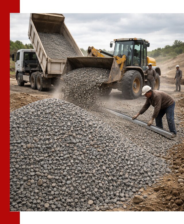 Гравийный щебень фракция 5-20 с доставкой в Североуральске