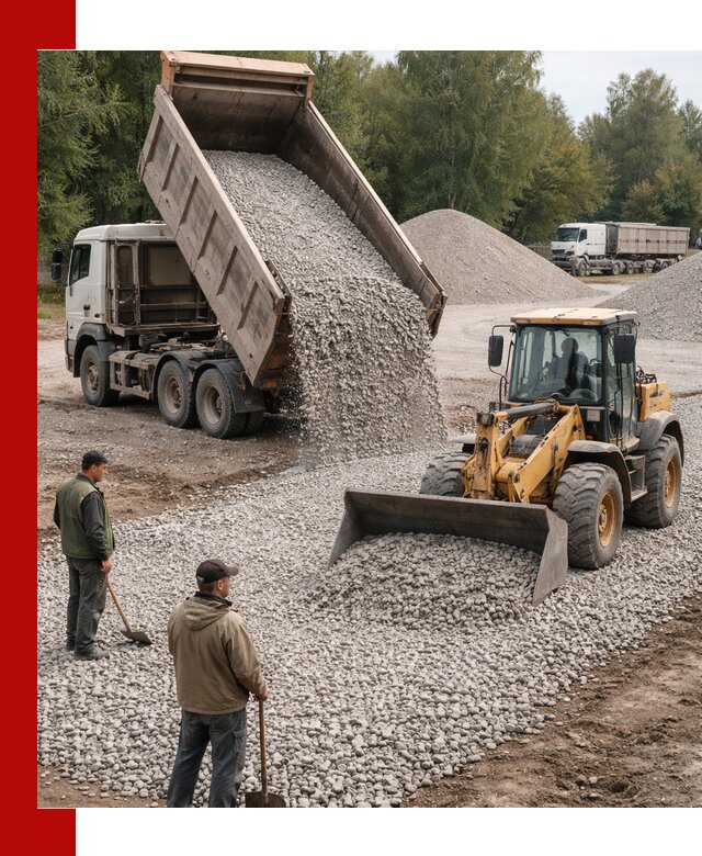 Купить гравийный щебень фракция 20-40 в Североуральске с доставкой