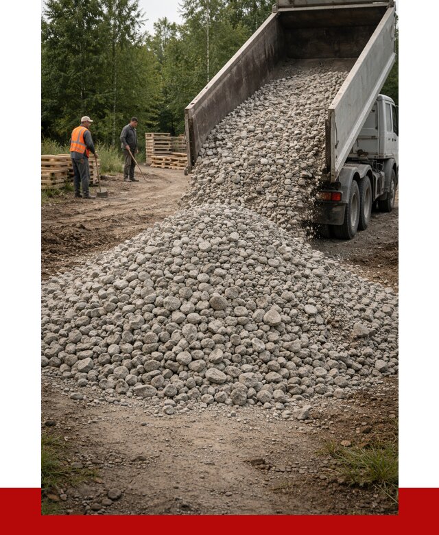 гравийный щебень фракция 70-120 в Североуральске от 2524 р. ПРОНЕРУДСву