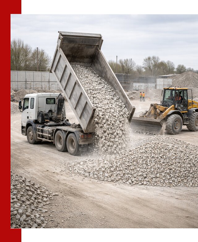 Доставка и продажа известнякового щебня в Североуральске