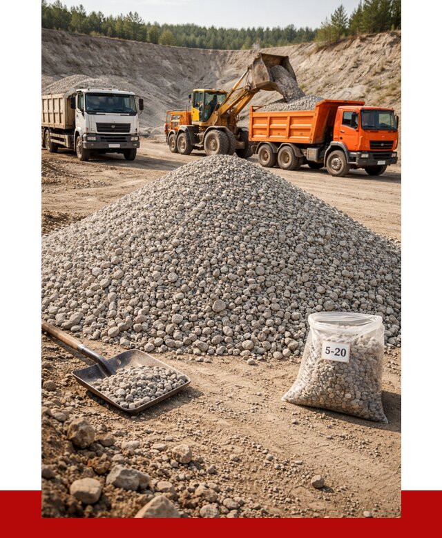 Доломитовый щебень фр. 5-20 в Североуральске от 4326 р. | ПРОНЕРУДСву