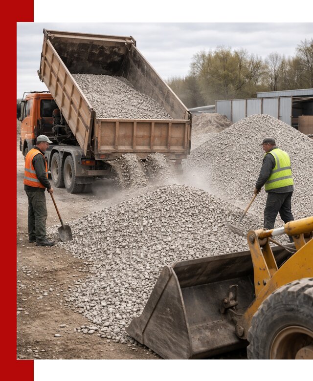 Доломитовый щебень фракции 5-20 с доставкой в Североуральске