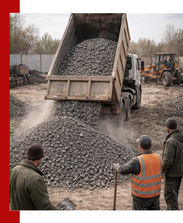 Доставка шлакового щебня в удобные сроки по выгодной цене в Североуральске