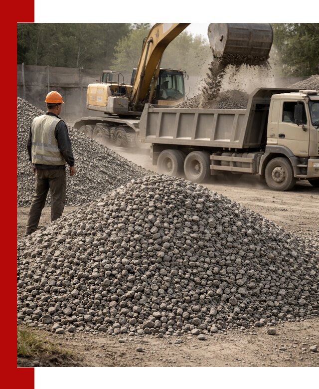 Шлаковый щебень фракция 5-20 с доставкой в Североуральске