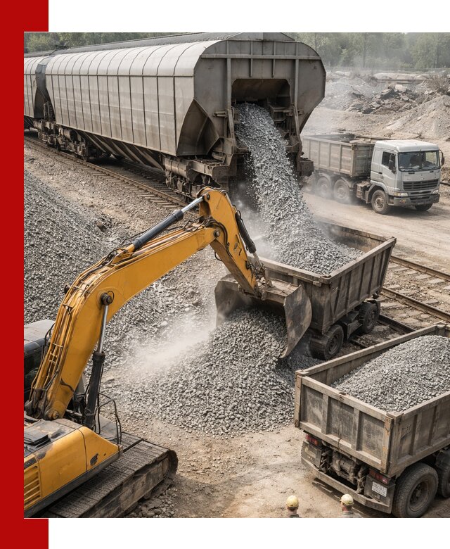 Доставка железнодорожного щебня в Североуральске крупными партиями быстрого отгруза