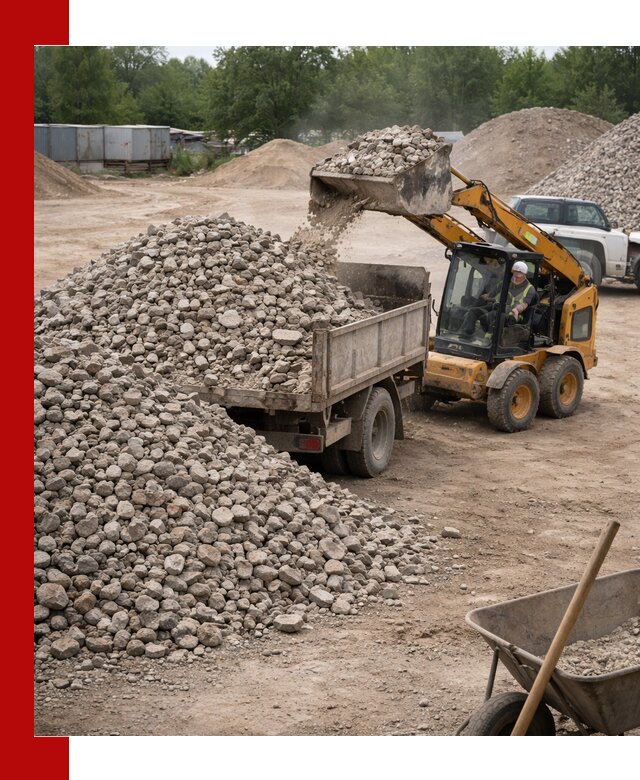 Доставка вторичного щебня в Североуральске для строительных работ