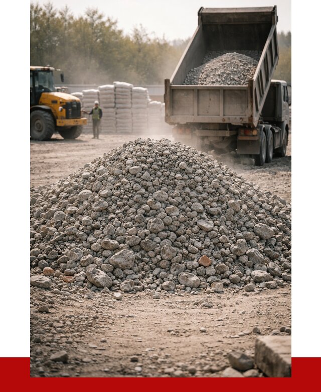 Вторичный щебень фракция 70-150 в Североуральске от 1442 р. | ПРОНЕРУДСву