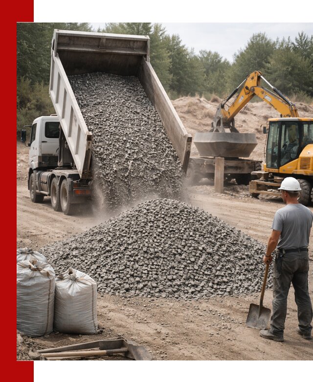 Доставка и продажа бетонного щебня в Североуральске