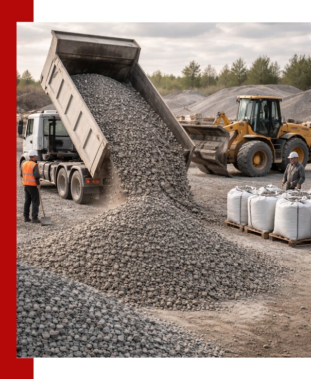 Бетонный щебень фракция 5–20 с доставкой в Североуральске