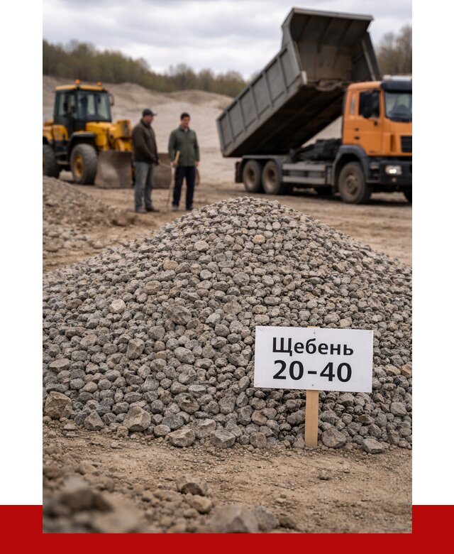 Бетонный щебень фракция 20-40 в Североуральске от 2524 р. | ПРОНЕРУДСву