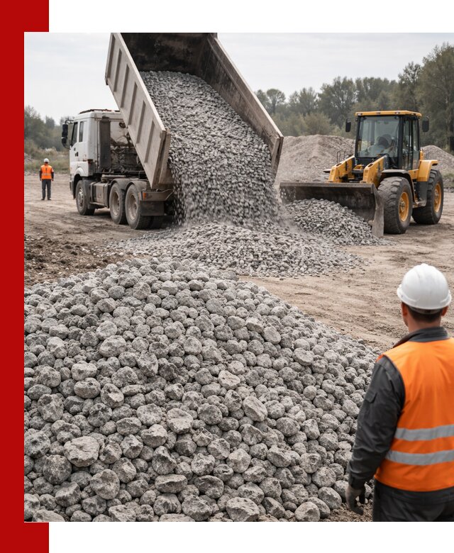 Доставка бетонного щебня фракции 20-40 в Североуральске