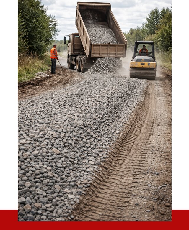 Щебень для отсыпки дороги в Североуральске от 2781 р. ПРОНЕРУДСву