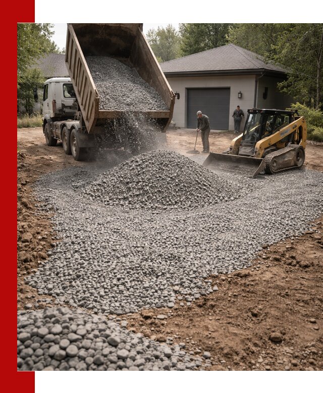 Щебень для парковки в Североуральске: доставка и укладка качественного материала