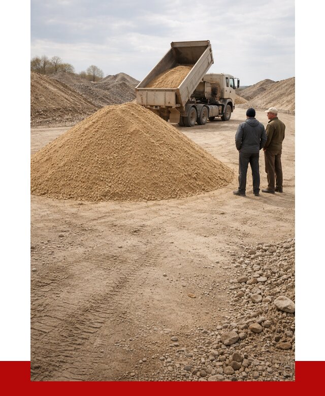 Карьерный песок крупнозернистый в Североуральске от 8756 р | ПРОНЕРУДСву