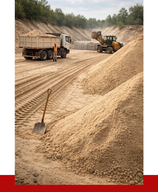 Карьерный песок мелкозернистый в Североуральске от 9271 р. | ПРОНЕРУДСву