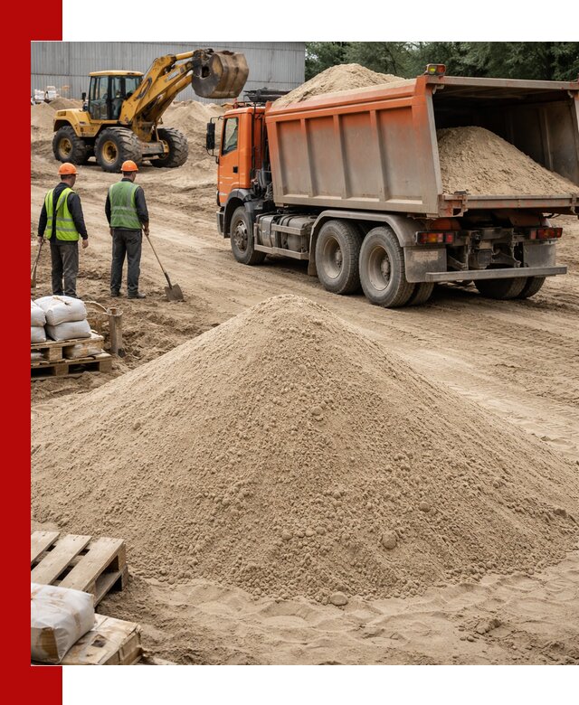 Доставка и продажа мытого речного песка в Североуральске