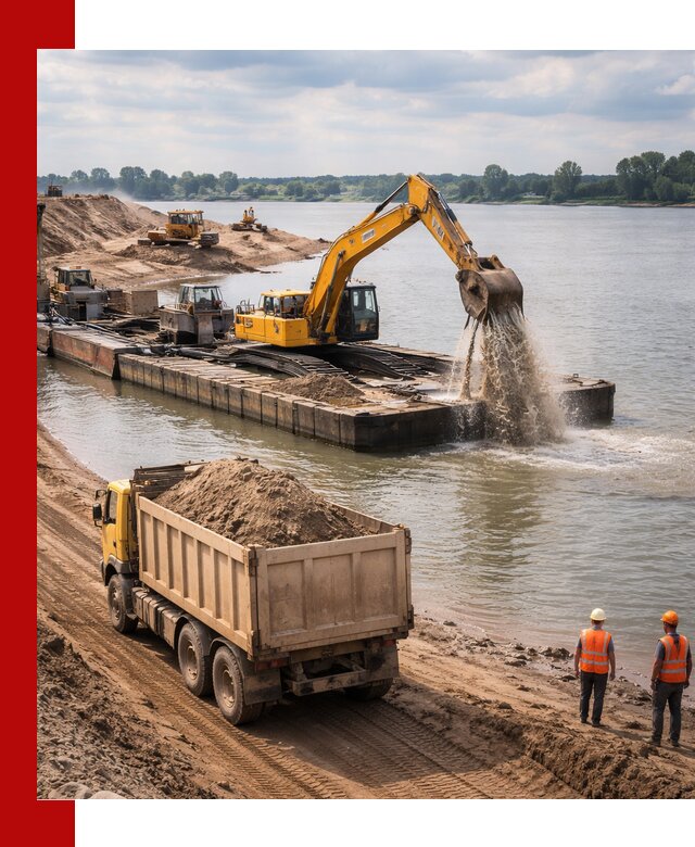 Намывной песок с доставкой в Североуральске оптом и в розницу