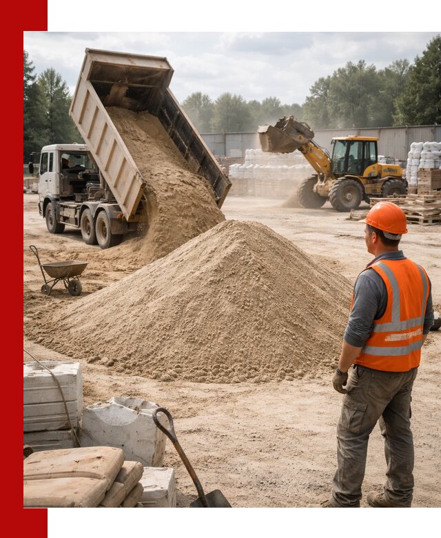 Доставка строительного песка с самосвалом в Североуральске