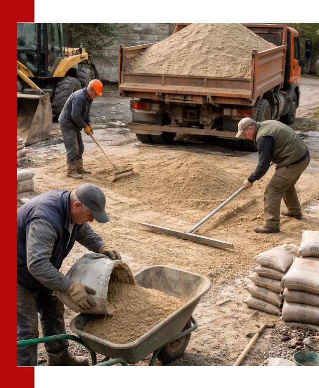 Поставка песка для стяжки в Североуральске с быстрой доставкой