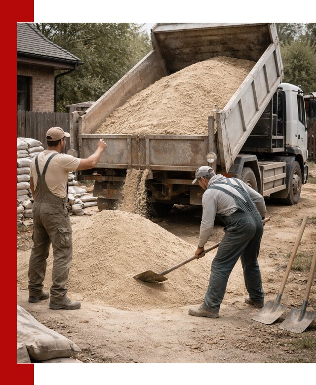 Песок для штукатурки с доставкой в Североуральске качественный и чистый