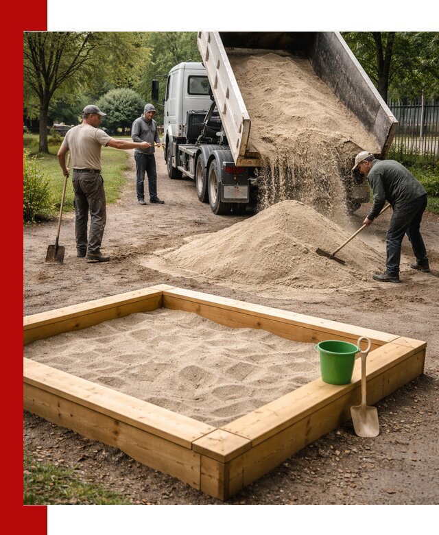 Песок для песочницы с доставкой в Североуральске недорого и чистый