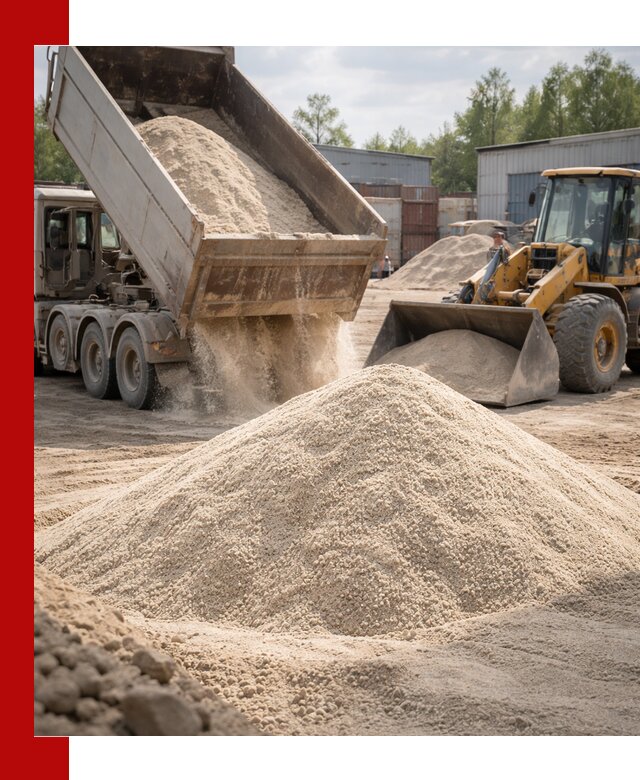 Кварцевый песок с доставкой в Североуральске для строительных работ