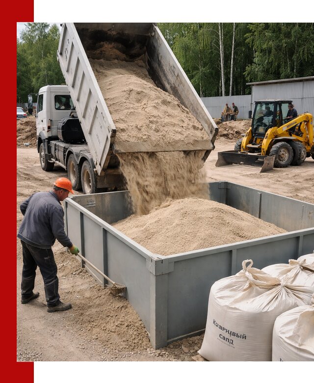 Кварцевый песок для фильтра в Североуральске — доставка и качество