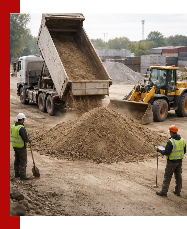 Доставка и продажа пескогрунта оптом и в розницу в Североуральске