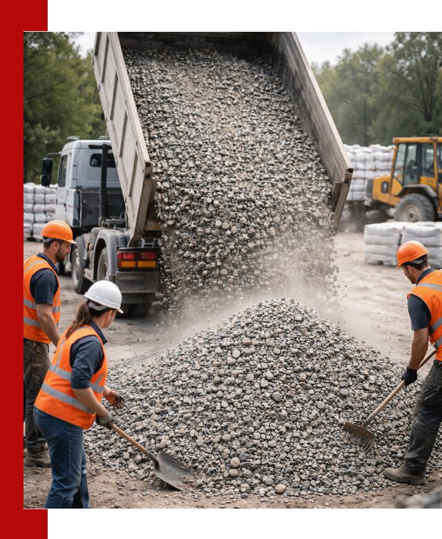 Доставка гравия и камня в Североуральске оптом и в розницу