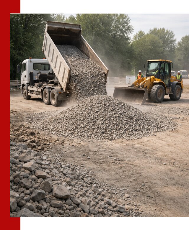 Гравий фракция 5–20 доставка в Североуральске оптом и в розницу