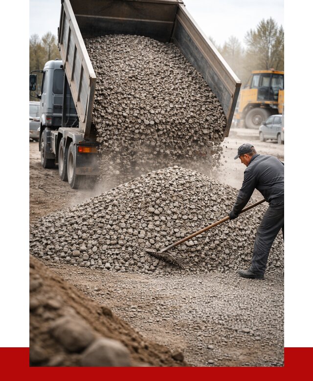 Гравий фракция 20-40 в Североуральске от 2575 р. доставка | ПРОНЕРУДСву