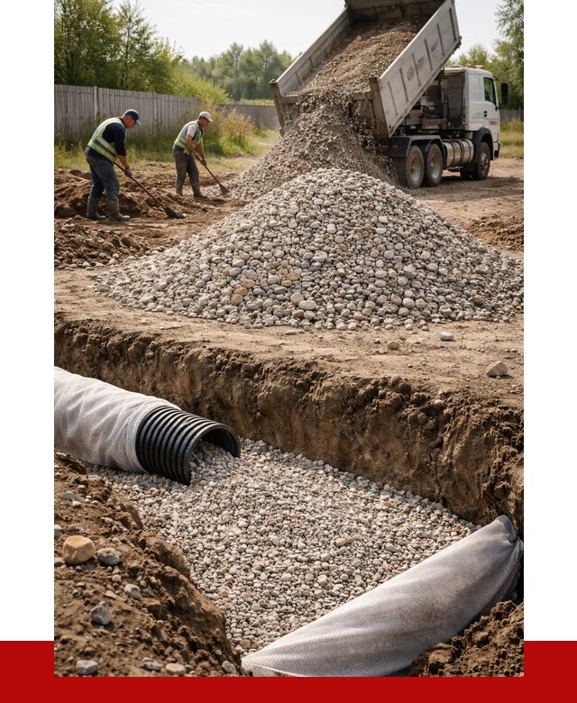 Гравий для дренажа в Североуральске от 2266 р., доставка ПРОНЕРУДСву