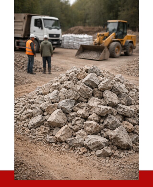 Купить бутовый камень с доставкой в Североуральске от 2369 р. | ПРОНЕРУДСву