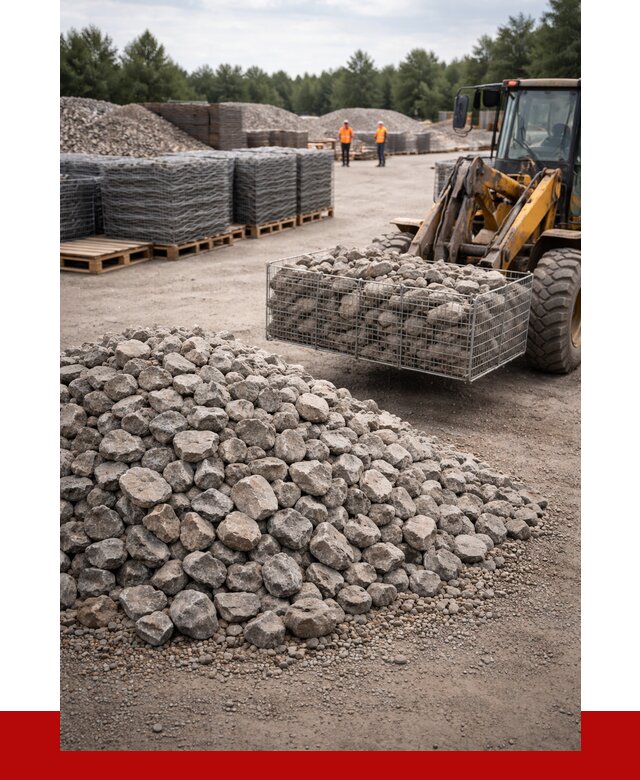 Камень для габионов фракция 70-150 в Североуральске от 4326 р. | ПРОНЕРУДСву