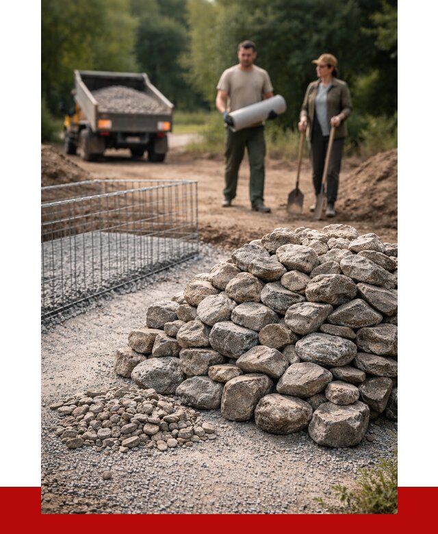 Камень для габионов фракция 100-200 в Североуральске от 4944 р. | ПРОНЕРУДСву