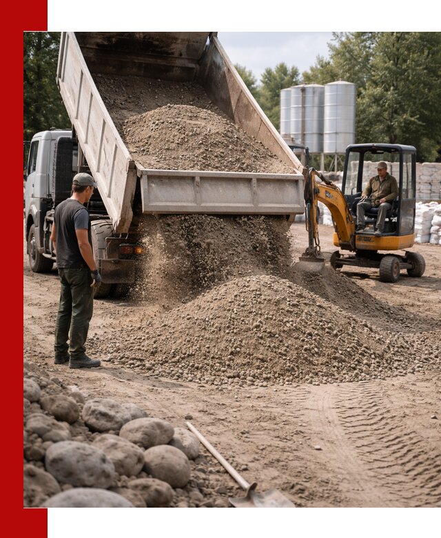 Доставка ПГС С3 в Североуральске самосвалами и миксерами