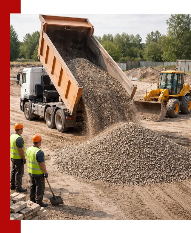 Доставка щебёночно-песчаной смеси ЩПС С7 в Североуральске