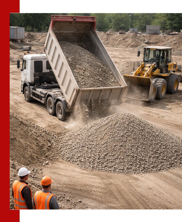 Щебень с песком (ЩГПС С2) с доставкой в Североуральске