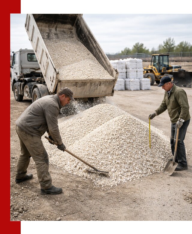 Мраморная крошка с доставкой и разгрузкой в Североуральске