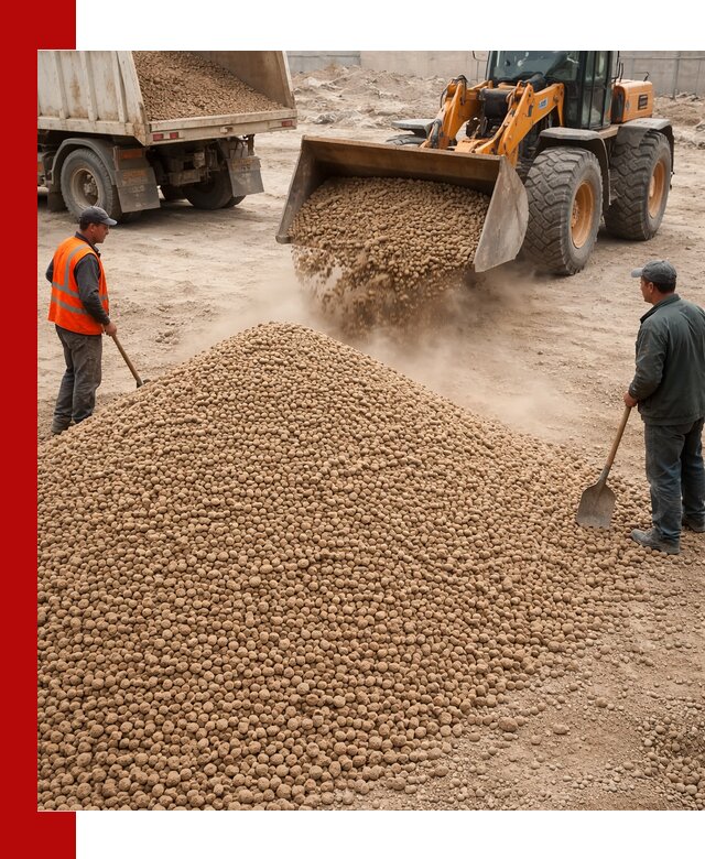 Керамзит фракция 10-20 с доставкой в Североуральске