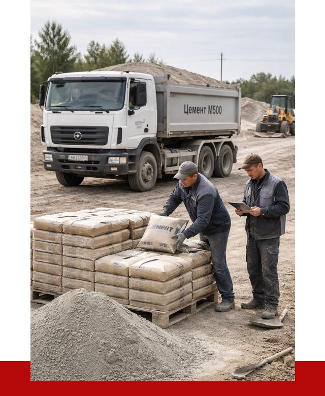 Купить цемент м500 с доставкой в Североуральске от 5357 р. | ПРОНЕРУДСву