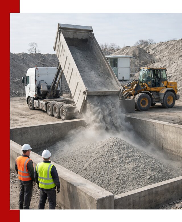 Доставка цемента навалом в Североуральске крупными партиями