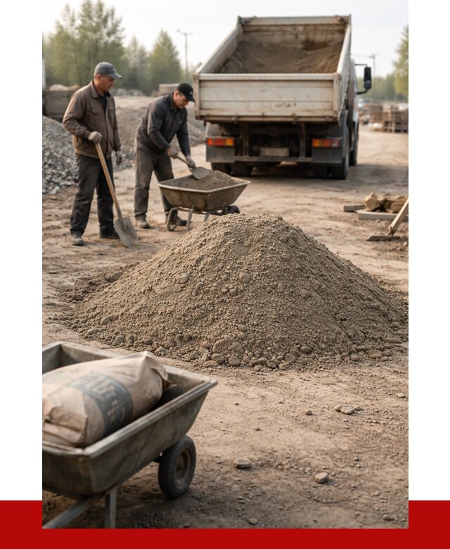 Цементно-песчаная смесь М150 в Североуральске от 4841 р. | ПРОНЕРУДСву