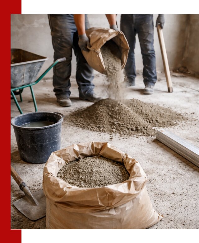 Доставка сухой смеси для стяжки в Североуральске