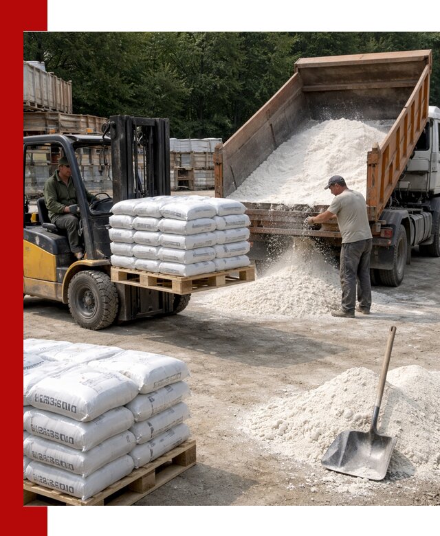Доставка строительной извести оптом и в розницу в Североуральске