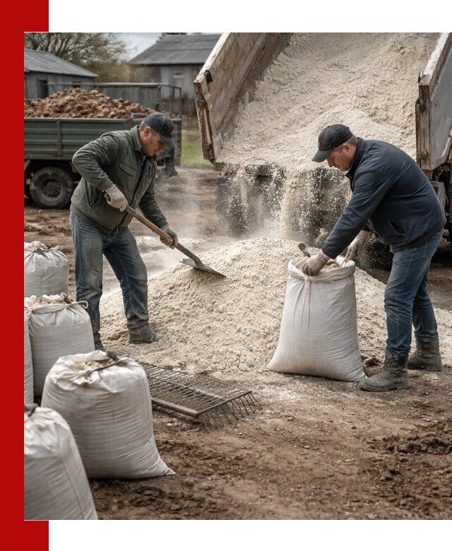 Доставка извести пушонки в Североуральске оптом и мелким оптом